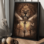 Jesus - Lion of Judah, Bible verse, I am coming soon Poster