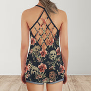 Horror Lover Cross Open Tank Top SKU0640