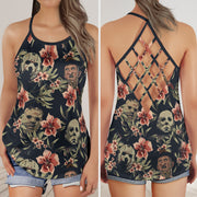 Horror Lover Cross Open Tank Top SKU0640