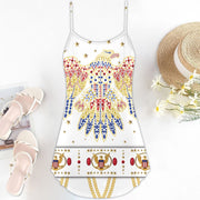 Elvis Lover Spaghetti Strap Summer Dress SKU0669