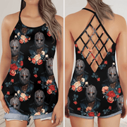 Horror Lover 16 Cross Open Tank Top
