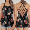 Horror Lover 16 Cross Open Tank Top