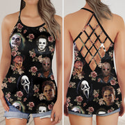 Horror Lover 17 Cross Open Tank Top