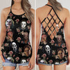 Horror Lover 17 Cross Open Tank Top