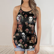 Horror Lover 17 Cross Open Tank Top