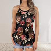 Horror Lover 18 Cross Open Tank Top