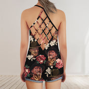 Horror Lover 18 Cross Open Tank Top