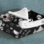 JS Lover Fleece Blanket Personalized This Is My Leave Me Alone Blanket