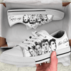 Elvis Lover Low Top White Shoes