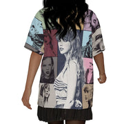 Taylorswiftlover Women's Bat Sleeves V-Neck Blouse