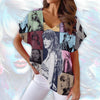 Taylorswiftlover Women's Bat Sleeves V-Neck Blouse