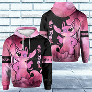 Personalized Her Stitch His Angel Couple Hoodie, Cute Stitch Hoodie, Zipper Hoodie, Sweatshirt, T-Shirt