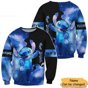 Personalized Her Stitch His Angel Couple Hoodie, Cute Stitch Hoodie, Zipper Hoodie, Sweatshirt, T-Shirt