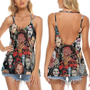 Horror Lover 1 Women's Halter Top With Backless