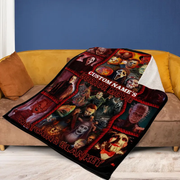 [PERSONALIZED] Horror Lover 4 Fleece Blanket