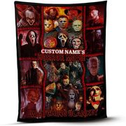 [PERSONALIZED] Horror Lover 4 Fleece Blanket