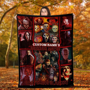 [PERSONALIZED] Horror Lover 4 Fleece Blanket