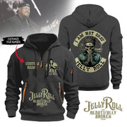 J Am Not Okay Jerolover 2D Quarter Zip Hoodie Multicolor
