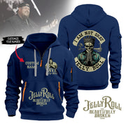 J Am Not Okay Jerolover 2D Quarter Zip Hoodie Multicolor