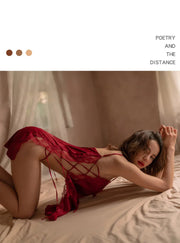 Lover Silk Nightgown, Stunning Romantic Sleepwear For Women