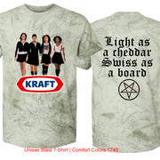 Kraft Light As A Cheddar Swiss As A Board Unisex Blast T-Shirt | Comfort Colors 1745