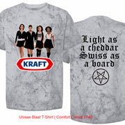 Kraft Light As A Cheddar Swiss As A Board Unisex Blast T-Shirt | Comfort Colors 1745