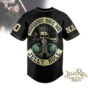 Jellylover Somebody Save Me Baseball Jersey Shirt