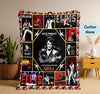 Elvis Lover 6 Quilt Blanket - Custom Name