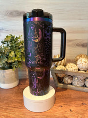 Halloween Spooky Ghost Lover Tumbler Steel Engraved Printed Tumbler