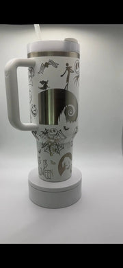 Horror Lover NMBC 1 40oz Steel Laser Engraved Tumbler