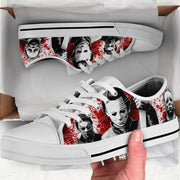 Horror Lover Michael M Low Top White Shoes