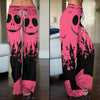 JS Lover Nightmare Pajama Pants Print Drawstring Palazzo Lounge