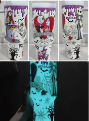 Halloween Glow In The Dark Tumbler 40oz Cup