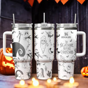 Horror Lover NMBC 1 40oz Steel Laser Engraved Tumbler