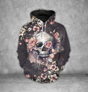 Black Flower Skull T-Shirt/Hoodie/Sweatshirt