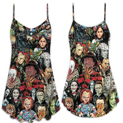 Horror Lover Spaghetti Strap Summer Dress