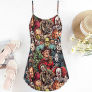 Horror Lover Spaghetti Strap Summer Dress SKU0678