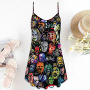 Horror Lover Spaghetti Strap Summer Dress SKU0696