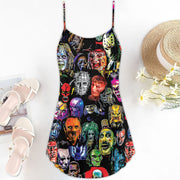 Horror Lover Spaghetti Strap Summer Dress SKU0696